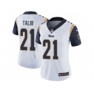 Women Nike Los Angeles Rams #21 Aqib Talib White Stitched NFL Vapor Untouchable Limited Jersey