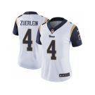 Women Nike Los Angeles Rams #4 Greg Zuerlein White Stitched NFL Vapor Untouchable Limited Jersey