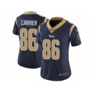 Women Nike Los Angeles Rams #86 Derek Carrier Navy Blue Team Color Vapor Untouchable Limited Player NFL Jersey