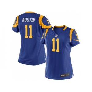 Women Nike St. Louis Rams #11 Tavon Austin Royal Blue Alternate Stitched Jersey
