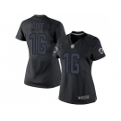 Women Nike St. Louis Rams #16 Jared Goff Black Impact Stitched NFL Limited Jersey