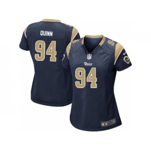 Women Nike St. Louis Rams #94 Robert Quinn Navy Blue jerseys