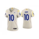 Women's Los Angeles Rams #10 Cooper Kupp Bone Vapor Untouchable Limited Stitched Jersey(Run Small)