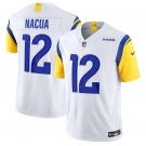 Women's Los Angeles Rams #12 Puka Nacua White 2024 F.U.S.E. Vapor Untouchable Stitched Jersey