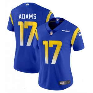 Women's Los Angeles Rams #17 Davante Adams Blue 2025 Vapor Untouchable Limited Football Stitched Jersey