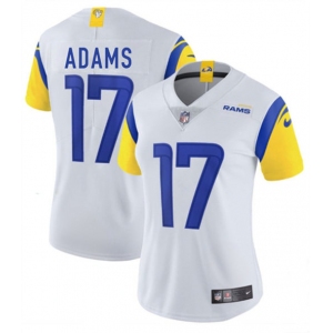 Women's Los Angeles Rams #17 Davante Adams White 2025 Vapor Untouchable Limited Stitched Jersey
