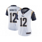 Women's Nike Los Angeles Rams #12 Joe Namath Vapor Untouchable Limited White NFL Jersey