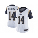 Women's Nike Los Angeles Rams #14 Sean Mannion Vapor Untouchable Limited White NFL Jersey