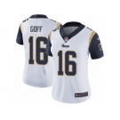 Women's Nike Los Angeles Rams #16 Jared Goff Vapor Untouchable Limited White NFL Jersey