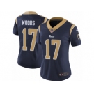 Women's Nike Los Angeles Rams #17 Robert Woods Vapor Untouchable Limited Navy Blue Team Color NFL Jersey