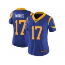 Women's Nike Los Angeles Rams #17 Robert Woods Vapor Untouchable Limited Royal Blue Alternate NFL Jersey