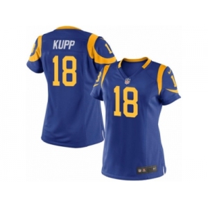 Women's Nike Los Angeles Rams #18 Cooper Kupp Limited Royal Blue Alternate NFL Jersey