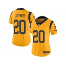 Women's Nike Los Angeles Rams #20 Lamarcus Joyner Limited Gold Rush NFL Jersey