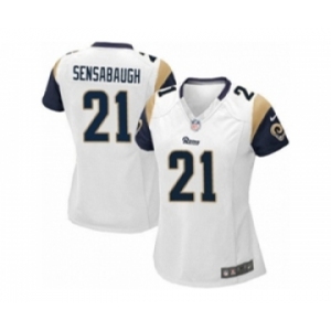 Women's Nike Los Angeles Rams #21 Coty Sensabaugh Limited White NFL Jersey