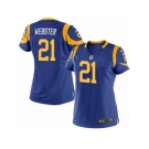 Women's Nike Los Angeles Rams #21 Kayvon Webster Limited Royal Blue Alternate NFL Jersey