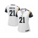 Women's Nike Los Angeles Rams #21 Kayvon Webster Limited White NFL Jersey