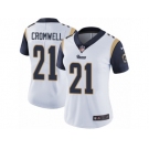 Women's Nike Los Angeles Rams #21 Nolan Cromwell Vapor Untouchable Limited White NFL Jersey