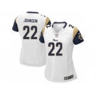 Women's Nike Los Angeles Rams #22 Trumaine Johnson White Alternate Stitched NFL Jersey