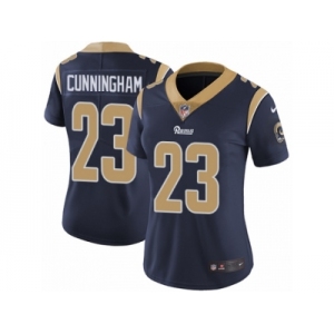 Women's Nike Los Angeles Rams #23 Benny Cunningham Vapor Untouchable Limited Navy Blue Team Color NFL Jersey