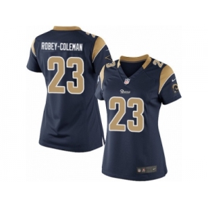 Women's Nike Los Angeles Rams #23 Nickell Robey-Coleman Limited Navy Blue Team Color NFL Jersey