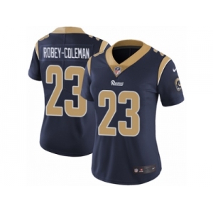 Women's Nike Los Angeles Rams #23 Nickell Robey-Coleman Vapor Untouchable Limited Navy Blue Team Color NFL Jersey