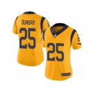 Women's Nike Los Angeles Rams #25 Lance Dunbar Limited Gold Rush NFL Jersey