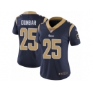 Women's Nike Los Angeles Rams #25 Lance Dunbar Vapor Untouchable Limited Navy Blue Team Color NFL Jersey