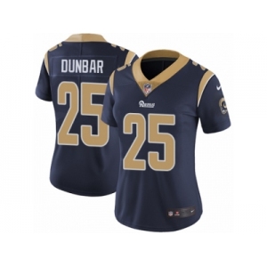 Women's Nike Los Angeles Rams #25 Lance Dunbar Vapor Untouchable Limited Navy Blue Team Color NFL Jersey