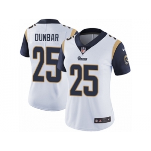 Women's Nike Los Angeles Rams #25 Lance Dunbar Vapor Untouchable Limited White NFL Jersey