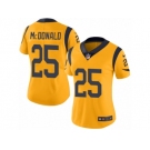 Women's Nike Los Angeles Rams #25 T.J. McDonald Limited Gold Rush NFL Jersey