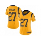 Women's Nike Los Angeles Rams #27 Tre Mason Limited Gold Rush NFL Jersey