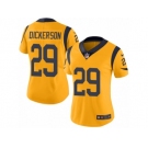 Women's Nike Los Angeles Rams #29 Eric Dickerson Limited Gold Rush NFL Jersey