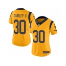 Women's Nike Los Angeles Rams #30 Todd Gurley Limited Gold Rush NFL Jersey