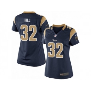 Women's Nike Los Angeles Rams #32 Troy Hill Limited Navy Blue Team Color NFL Jersey