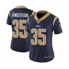 Women's Nike Los Angeles Rams #35 C.J. Anderson Navy Blue Team Color Vapor Untouchable Limited Player NFL Jersey