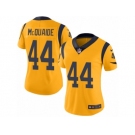 Women's Nike Los Angeles Rams #44 Jacob McQuaide Limited Gold Rush NFL Jersey