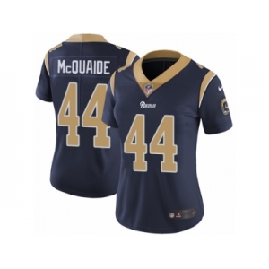 Women's Nike Los Angeles Rams #44 Jacob McQuaide Vapor Untouchable Limited Navy Blue Team Color NFL Jersey
