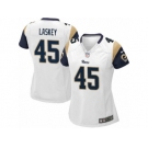 Women's Nike Los Angeles Rams #45 Zach Laskey Limited White NFL Jersey