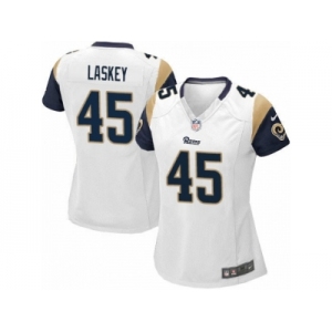 Women's Nike Los Angeles Rams #45 Zach Laskey Limited White NFL Jersey