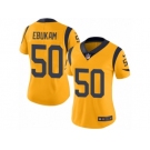 Women's Nike Los Angeles Rams #50 Samson Ebukam Limited Gold Rush NFL Jersey