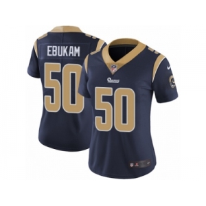 Women's Nike Los Angeles Rams #50 Samson Ebukam Vapor Untouchable Limited Navy Blue Team Color NFL Jersey