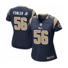 Women's Nike Los Angeles Rams #56 Dante Fowler Jr Game Navy Blue Team Color NFL Jersey