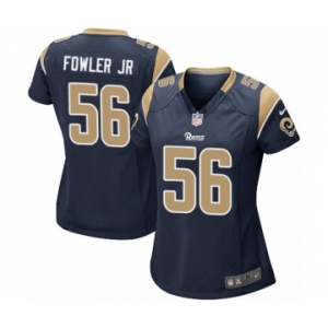 Women's Nike Los Angeles Rams #56 Dante Fowler Jr Game Navy Blue Team Color NFL Jersey