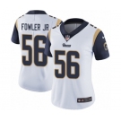 Women's Nike Los Angeles Rams #56 Dante Fowler Jr White Vapor Untouchable Limited Player NFL Jersey