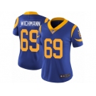 Women's Nike Los Angeles Rams #69 Cody Wichmann Vapor Untouchable Limited Royal Blue Alternate NFL Jersey