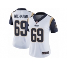 Women's Nike Los Angeles Rams #69 Cody Wichmann Vapor Untouchable Limited White NFL Jersey