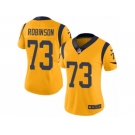 Women's Nike Los Angeles Rams #73 Greg Robinson Limited Gold Rush NFL Jersey