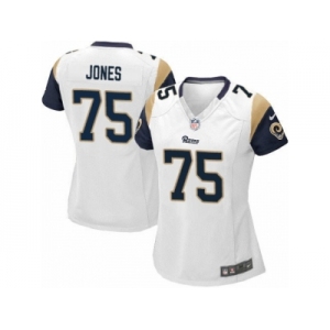 Women's Nike Los Angeles Rams #75 Deacon Jones Game White NFL Jersey
