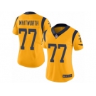 Women's Nike Los Angeles Rams #77 Andrew Whitworth Limited Gold Rush NFL Jersey