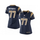 Women's Nike Los Angeles Rams #77 Andrew Whitworth Limited Navy Blue Team Color NFL Jersey